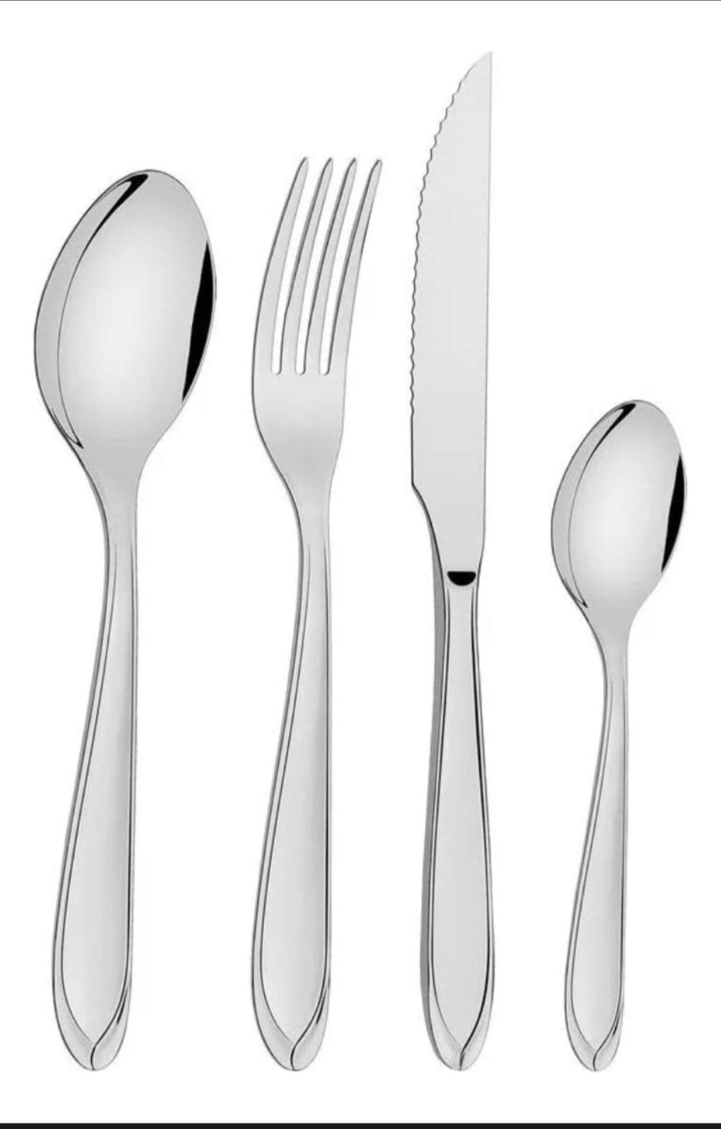 Jogo De Talheres Faqueiro Tramontina 16 Peças De Aço Inox 